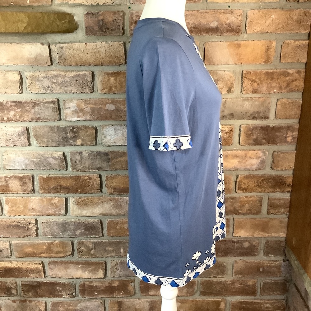 TORY BURCH Printed Cotton Top 41 - Picture 2 of 9